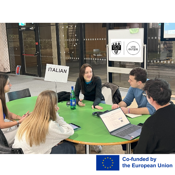 A group of students learning Italian.